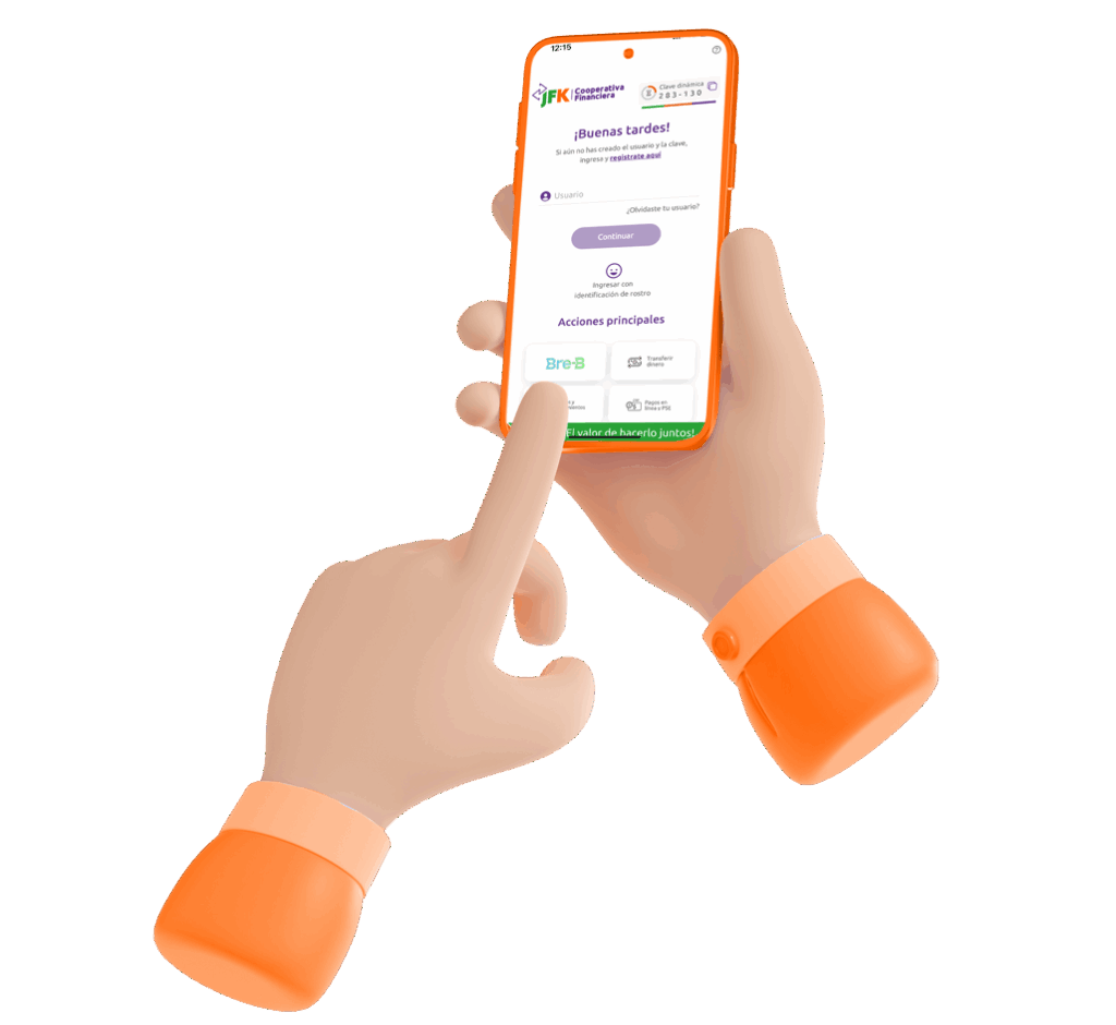 ícono app celular - Cooperativa Financiera JFK